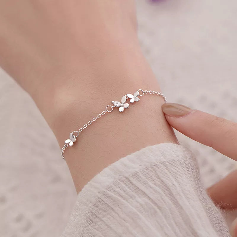 Sterling Silver Butterfly Bracelet