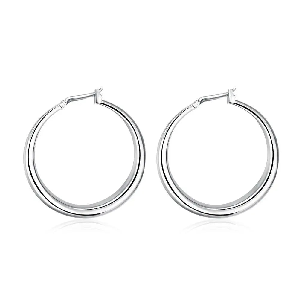 Sterling Silver Hoop Earrings