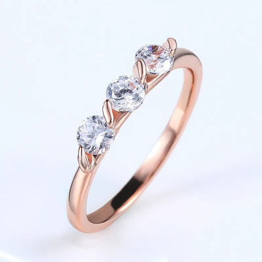 Rose Gold Crystal Ring