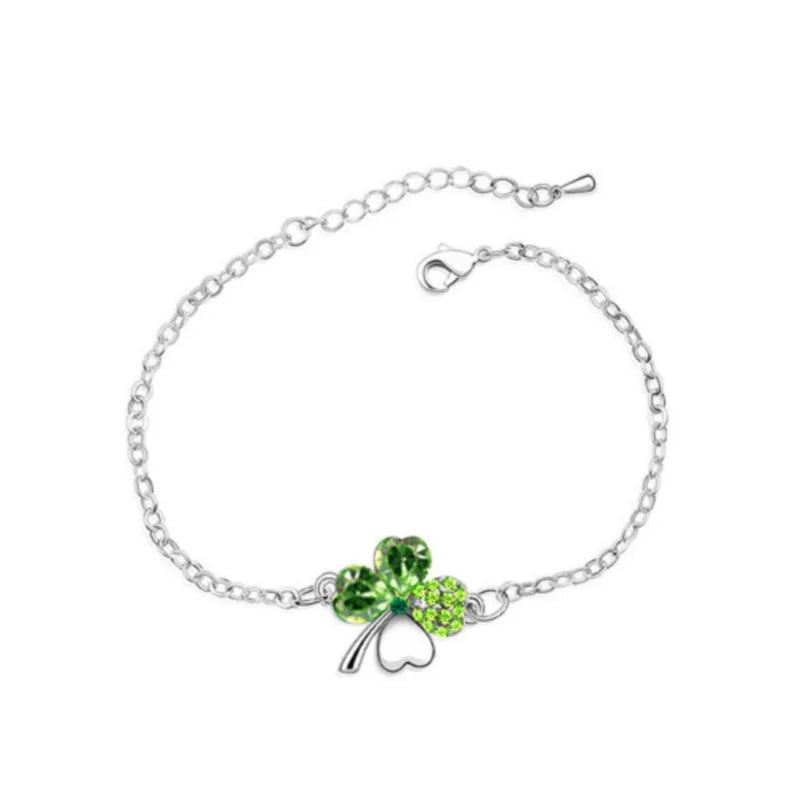 Crystal Clover Bracelet