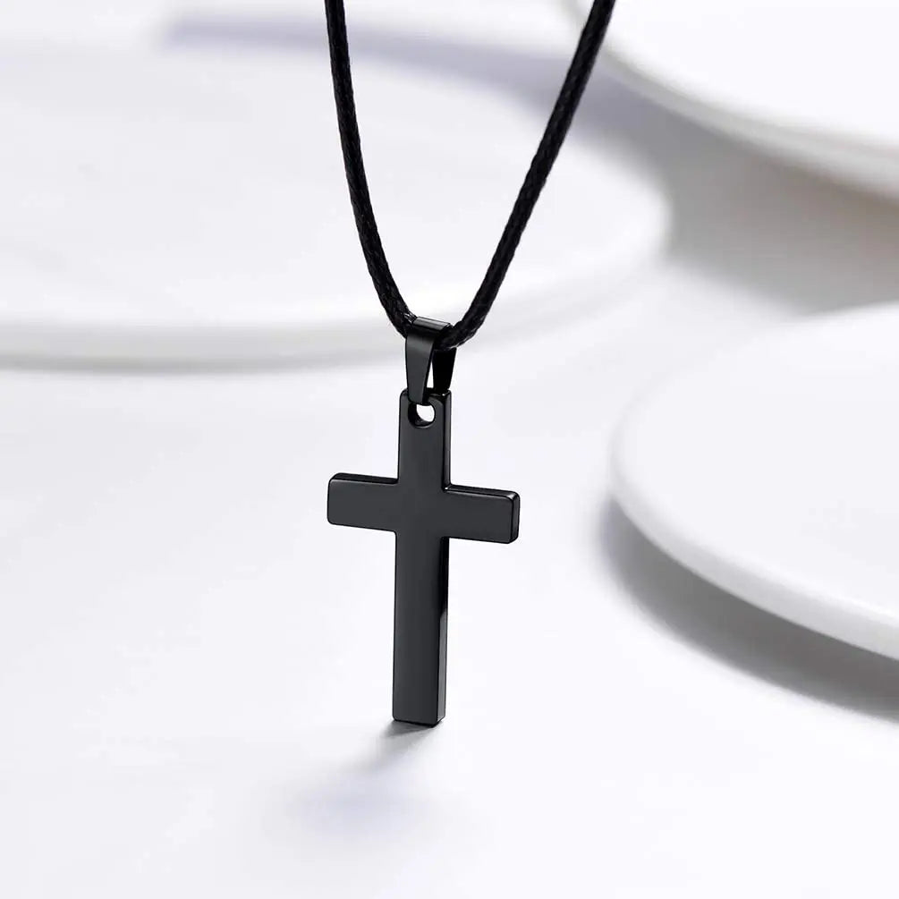 Black Cross Necklace