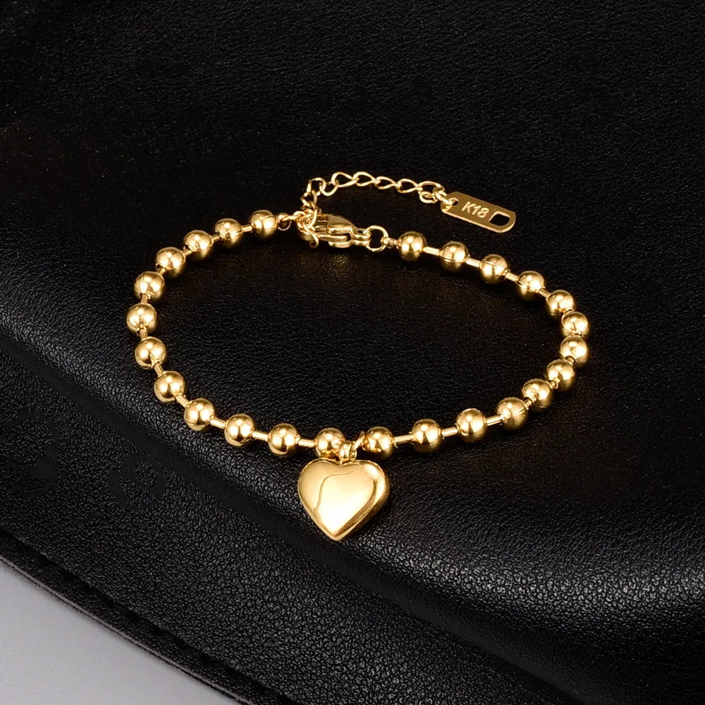 Gold Heart Bracelet