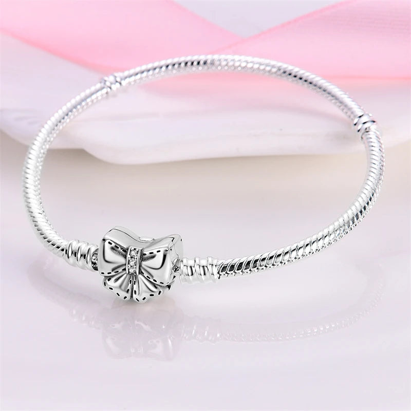 Sterling Silver Bow Bracelet