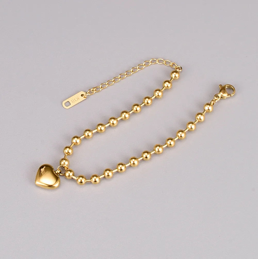 Gold Heart Bracelet