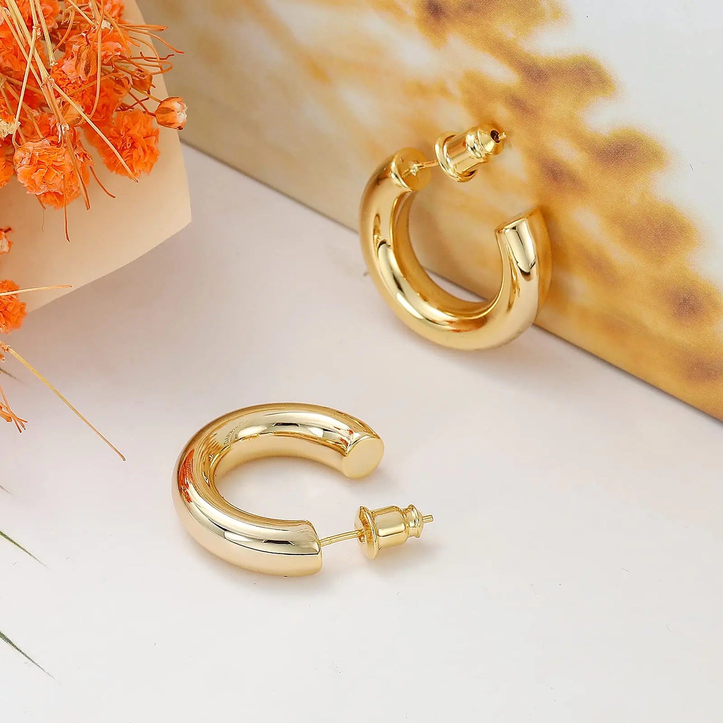 Small Gold Hoop Earrings