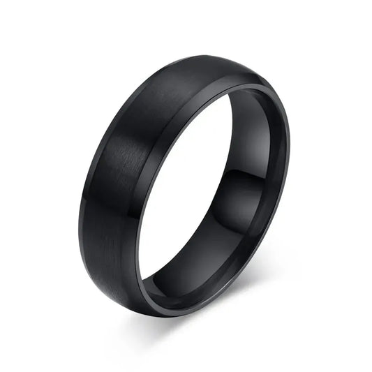 Black Stainless Steel Ring