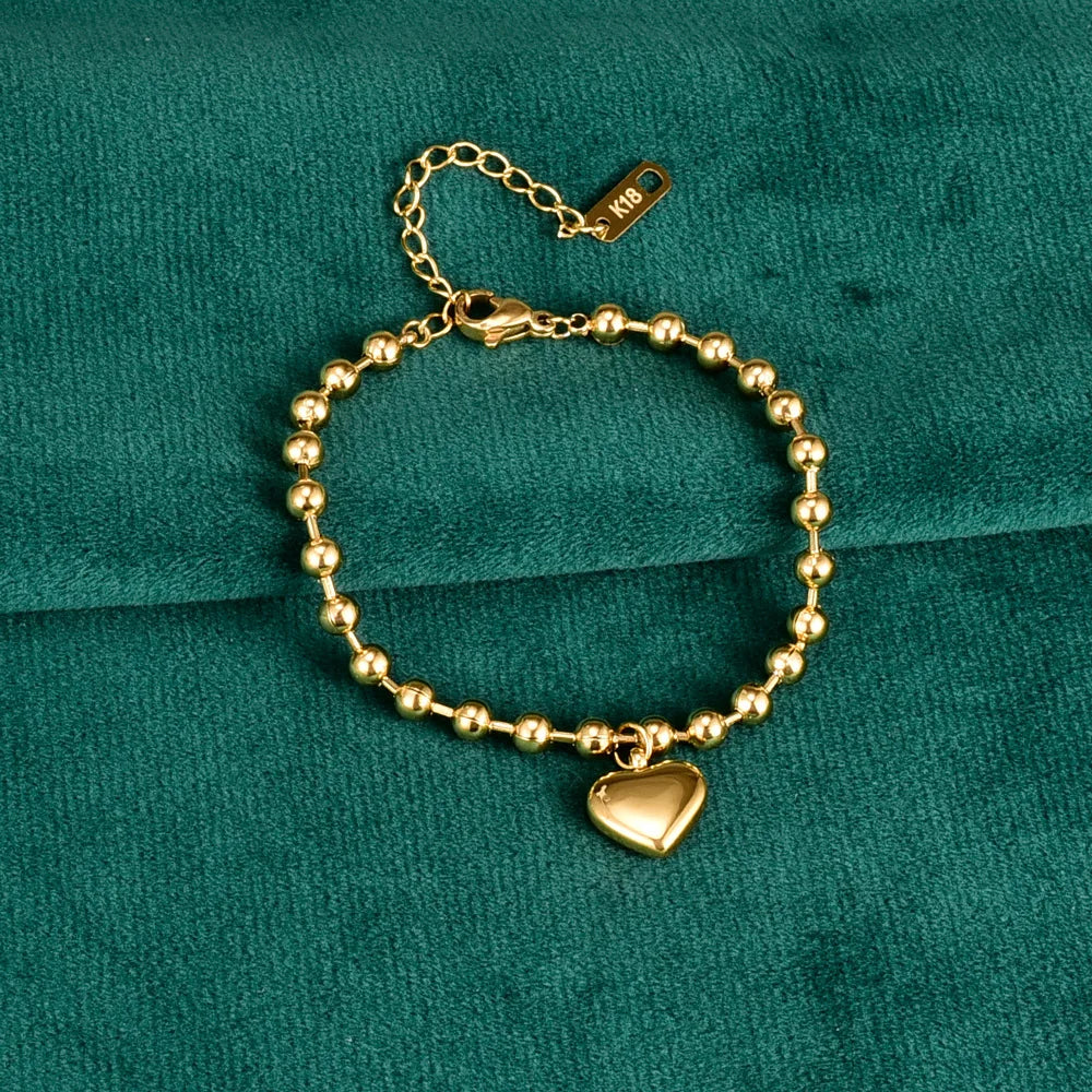 Gold Heart Bracelet